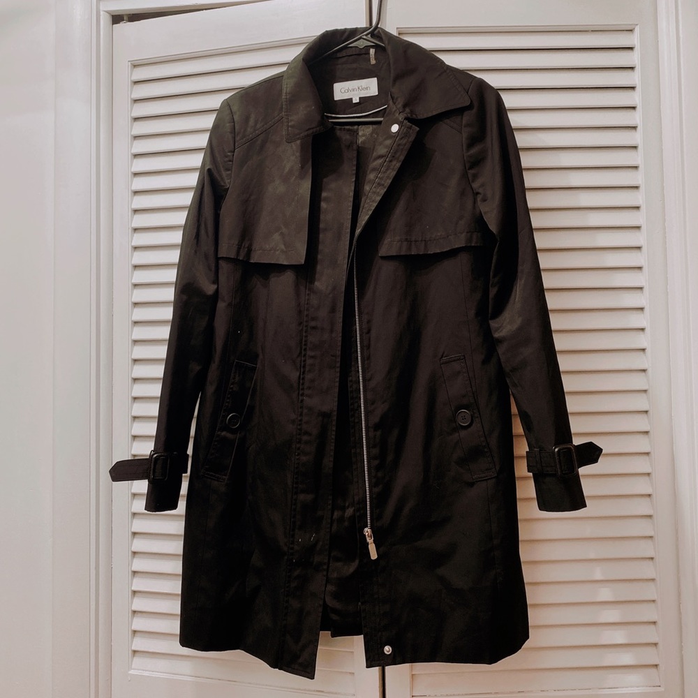 Calvin Klein black mid jacket | S | black |